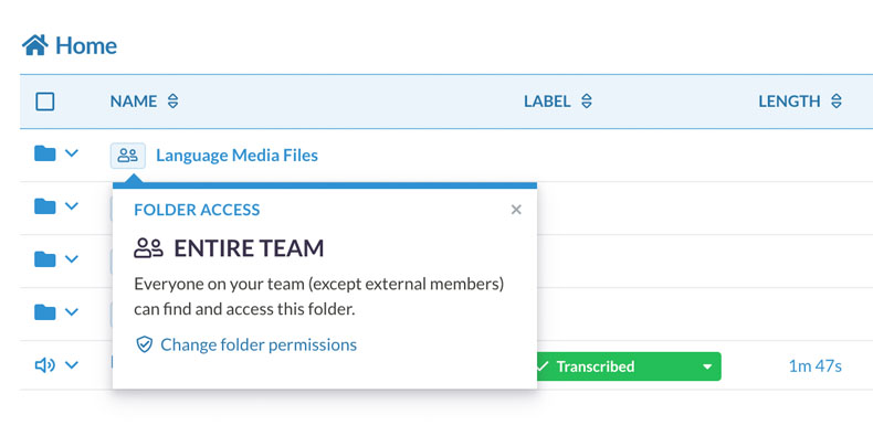Get everyone on the same page with all your content A folder that's shared with all of your team members for faster collaboration